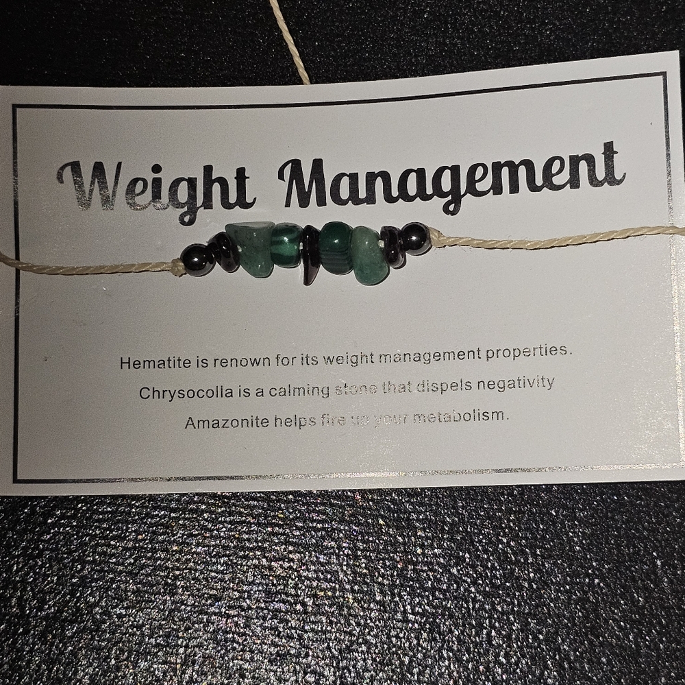 Weight management chakra bracelet